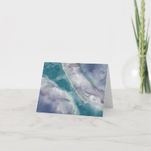 Cartes de notes à encre alcoolique bleue et sarcel