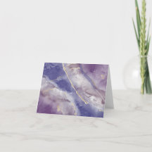 Cartes de notes à l'encre d'alcool violette