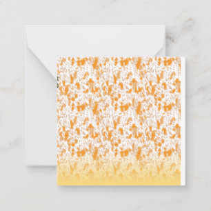 Cartes de notes abstraites orange Papeterie chic