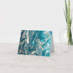 Cartes de notes Abstraites Turquoise