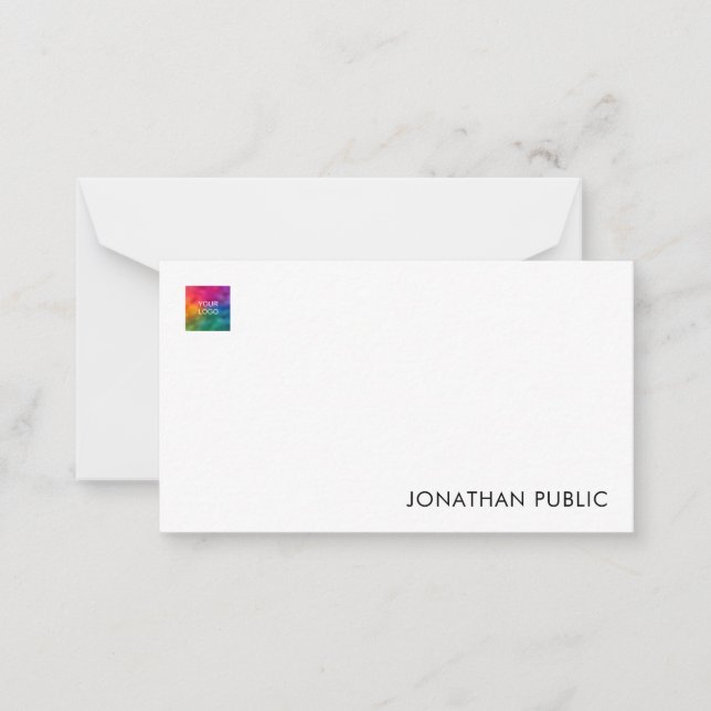 Cartes de notes Ajouter un logo texte ici Modèle s (Devant)