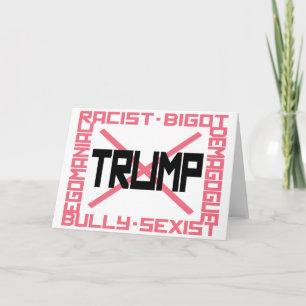 Cartes de notes anti-Trump