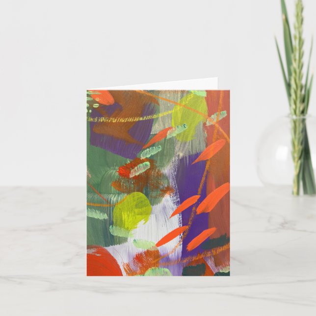 Cartes de notes avec un design Chute en automne (Devant)