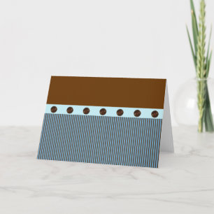 Cartes de notes bleues et Brown
