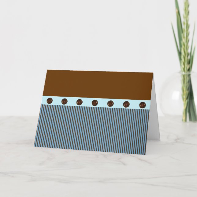Cartes de notes bleues et Brown (Devant)