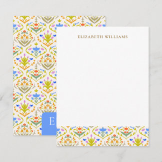 Cartes de notes botaniques personnalisées pour le 