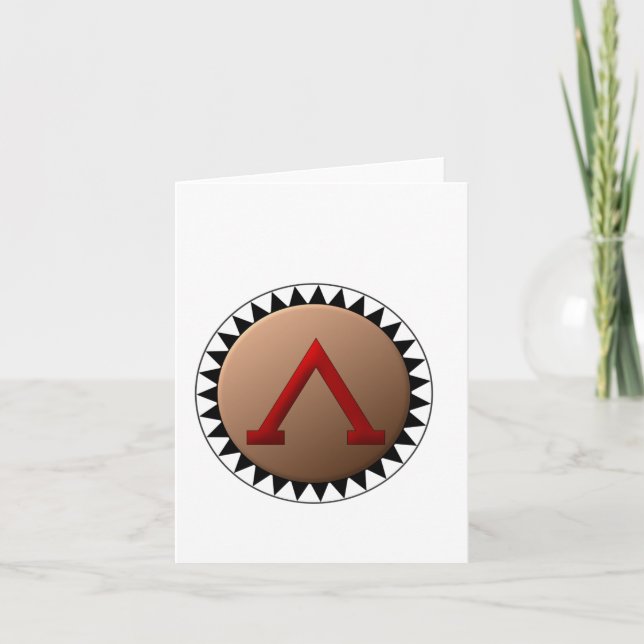 Cartes de notes Bouclier Spartan (Devant)