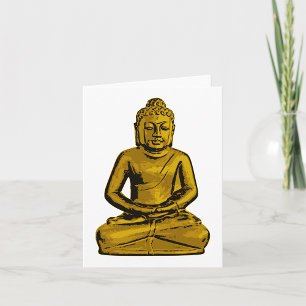 Cartes de notes Bouddha d'or