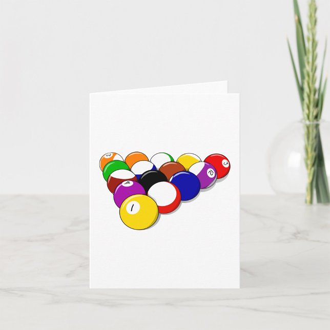 Cartes de notes Boules de Snooker (Créateur téléchargé)