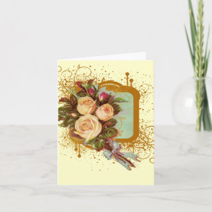 Cartes de notes Bouquet de roses victoriennes