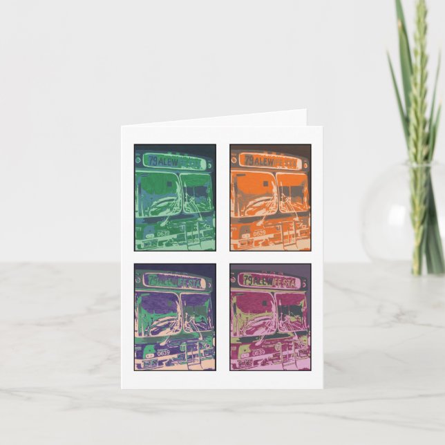 Cartes de notes "Bus #79" (Devant)
