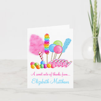 Cartes de notes Candy Circus