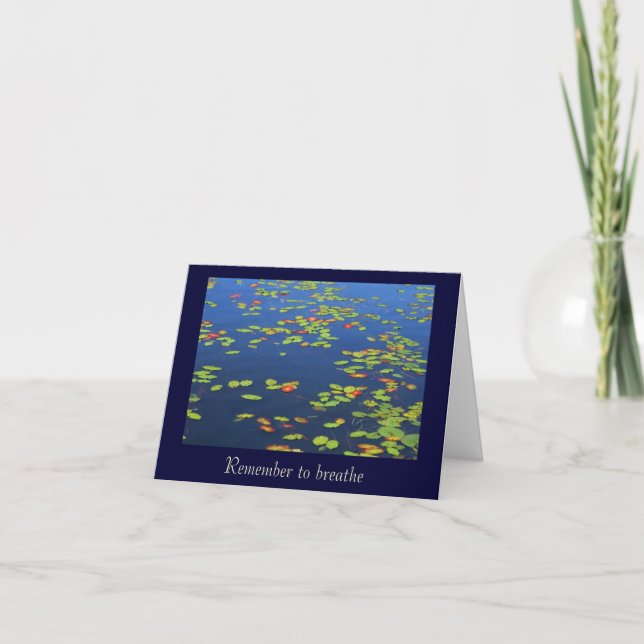 Cartes de notes Cartes d'eau bleue et cartons de l (Devant)