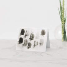 Cartes de notes casquettes à tricot vintage