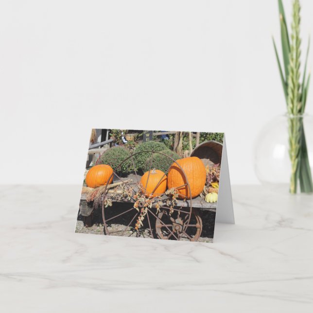 Cartes de notes Citrouilles d'automne (Devant)