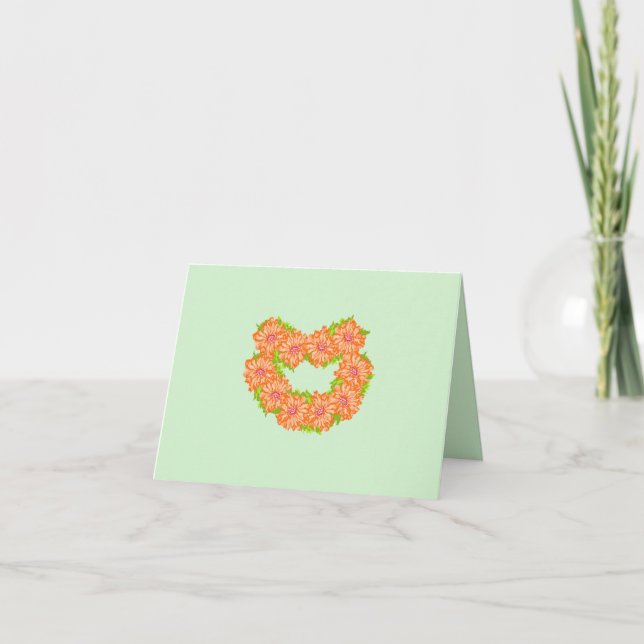 Cartes de notes : Coeurs de marguerites (Devant)