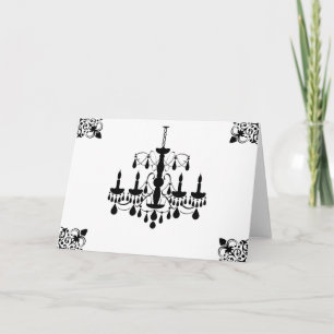 Cartes de notes de chandelier