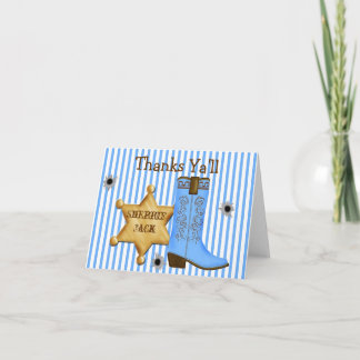 Cartes de notes de Cowboy Wild West