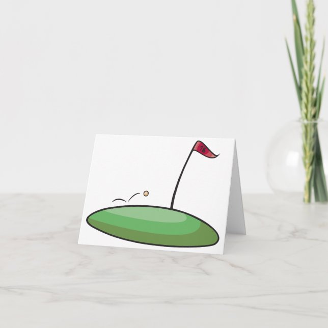 Cartes de notes de green de golf (Devant)
