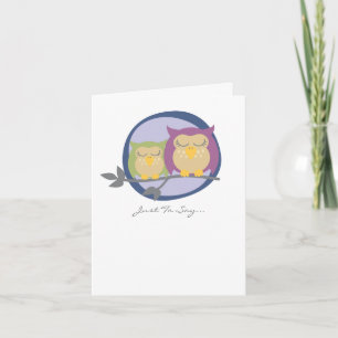 Cartes de notes de hibou