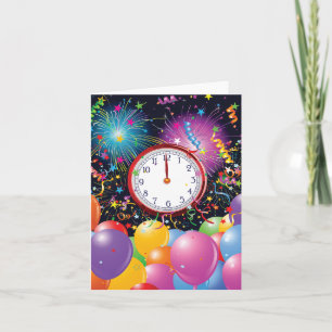 Cartes de notes de la fête du Nouvel An