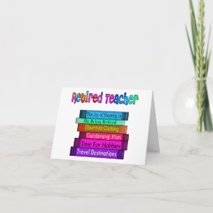 Cartes de notes de l'enseignant retraité