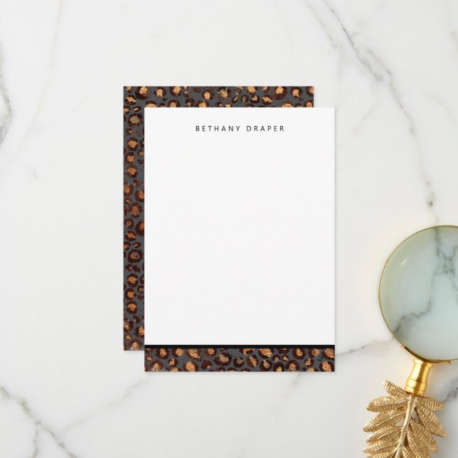 Cartes de notes de papier à lettres poster de anim (Devant/Arrière en situation)