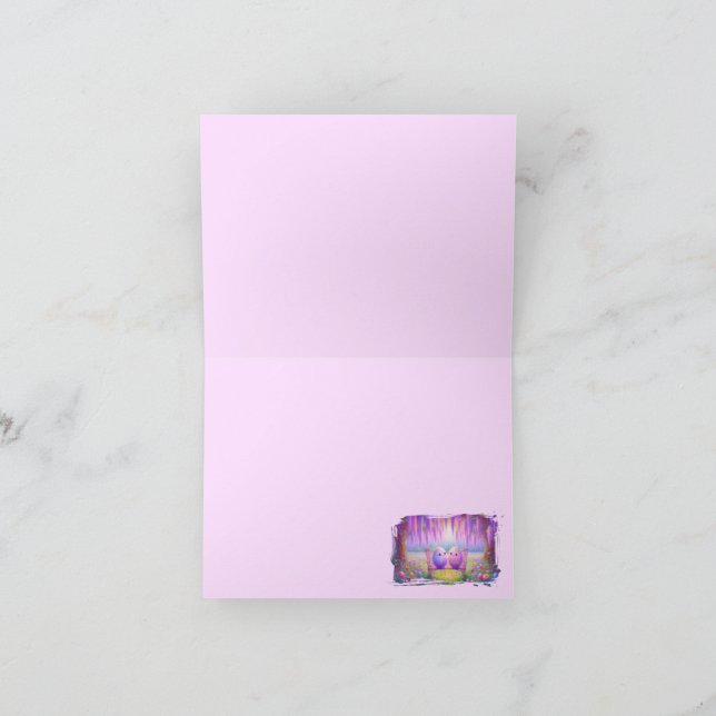 Cartes de notes de Pâques Kawaii (Intérieur)