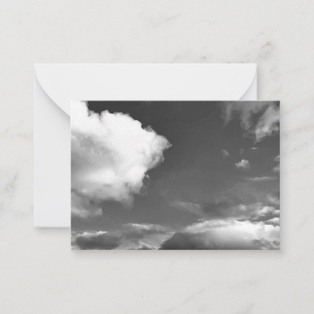 Cartes de notes de photographie extérieure de ciel (Devant)