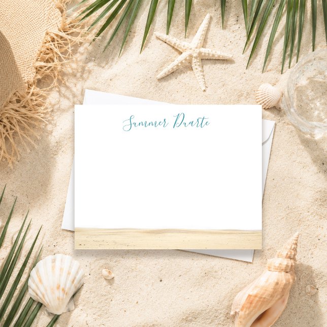 Cartes de notes de plage personnalisées Papeterie  (Créateur téléchargé)