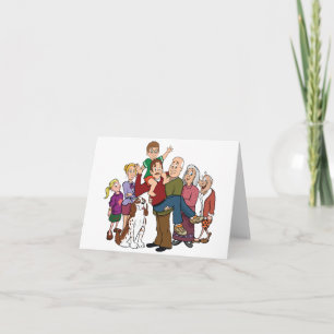 Cartes de notes de portrait famille