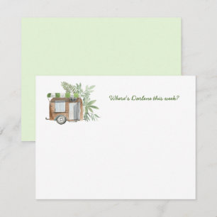 Cartes de notes de voyage pour Plantes vintages