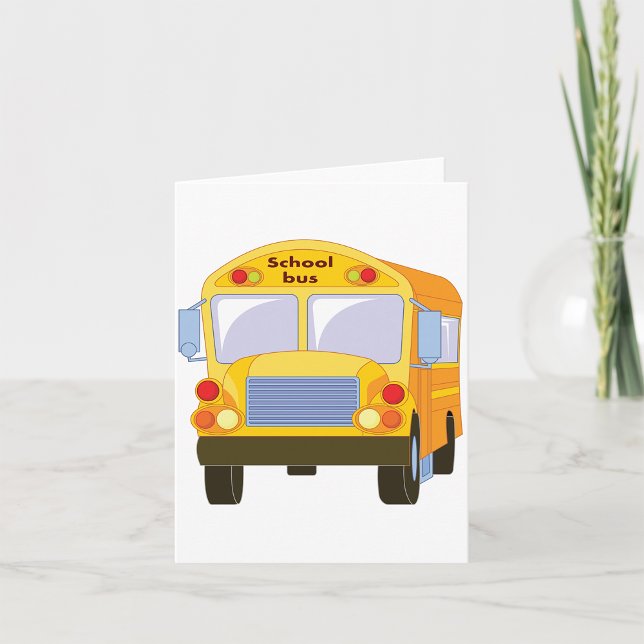 Cartes de notes du bus scolaire jaune (Créateur téléchargé)