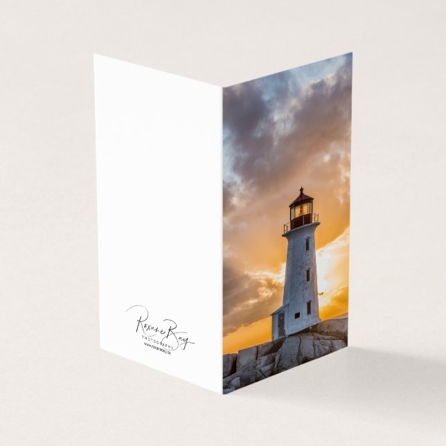 Cartes de notes du phare de Peggys Point Sunset (Outside)