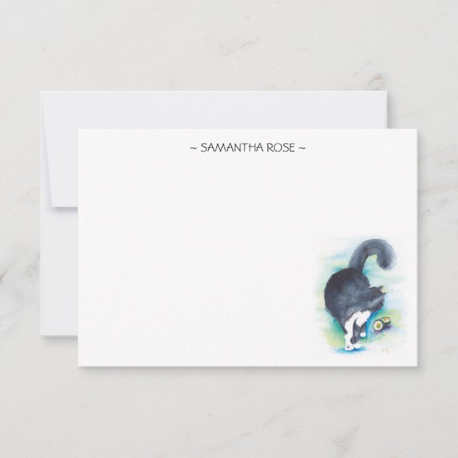 Cartes de notes en aquarelle du familier Lover (Devant)