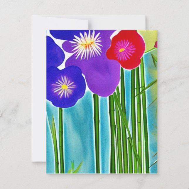 Cartes de notes en bambou (Devant)