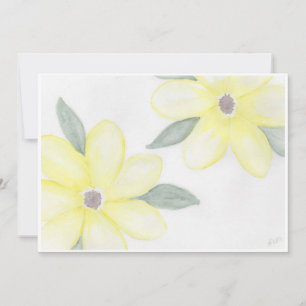 Cartes de notes Fleurs Jaunes