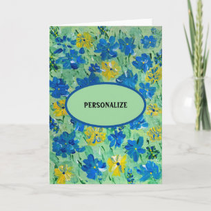 Cartes de notes florales Forget Me Not