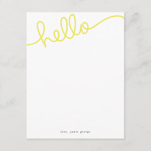 Cartes de notes Hello