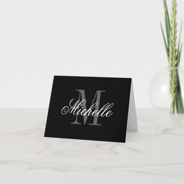 Cartes de notes monogrammes (Devant)