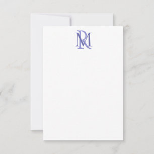Cartes de notes Monogrammes pour les initiales de