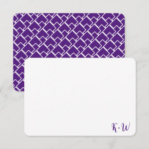 Cartes de notes monographiques personnalisées en v