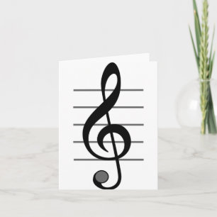 Cartes de notes musicales de Treble Clef