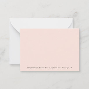 Cartes de notes nominatives Peach Professionnel