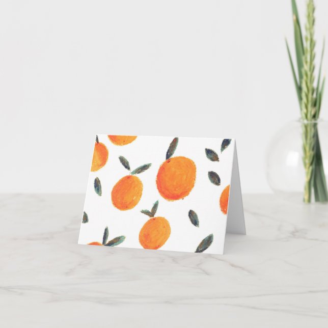 Cartes de notes oranges (Devant)