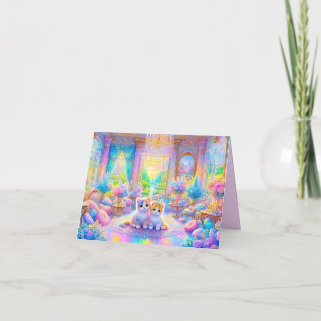Cartes de notes Papeterie Chaton Mignon (Devant)