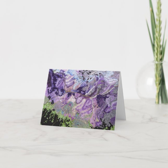 Cartes de notes Peint Desert GIS Satellite (Devant)