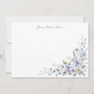Cartes de notes personnalisées à fleurs sauvages b