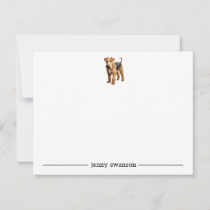 Cartes de notes personnalisées Airedale
