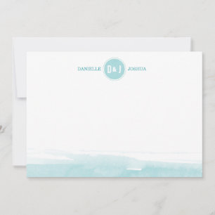 Cartes de notes personnalisées aquarelle